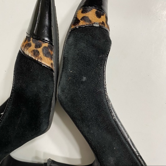 Moda Reflex 6M Suede Pointed Leopard Print Heels - Picture 7 of 10